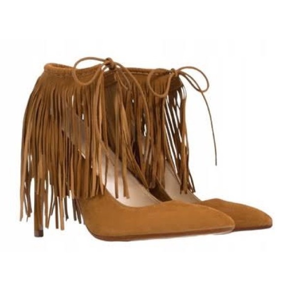 ZARA Fringe heels 40 EUR or 8.5 US - Picture 2 of 8